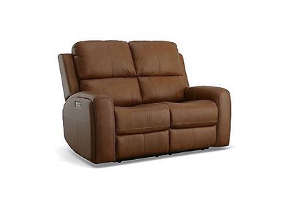 Linden Power Reclining Loveseat with Power Headrests and Lumbar - 1043-60PH from Flexsteel