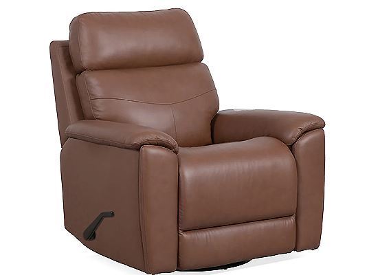 Flexsteel - Refined Hickory Perfect Match Power Swivel Gliding Recliner with Power Headrest & Lumbar Q3421-53P3-73570