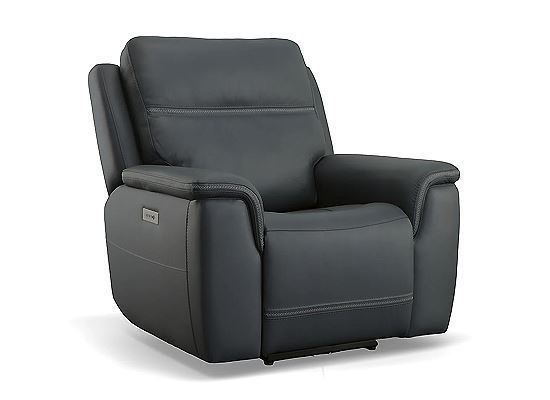 Flexsteel - Sawyer Marine Leather Power Recliner with Power Headrest & Lumbar 1845-50PH-00942