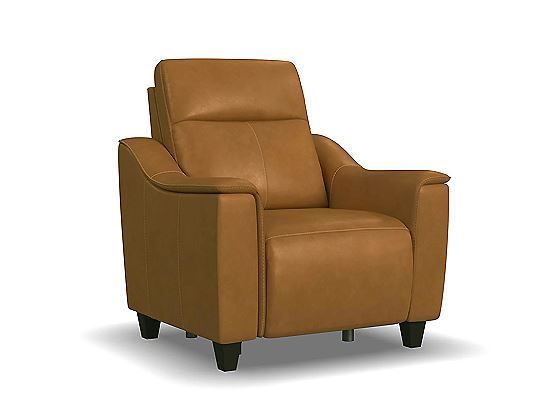 Flexsteel - Walter Honey Leather Power Recliner with Power Headrest 1125-50PH-91872