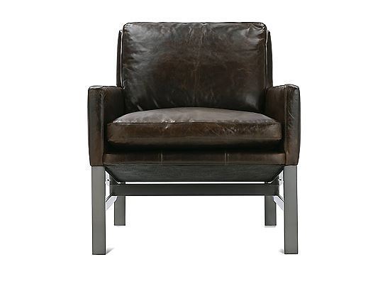 ROWE - Atticus Leather Accent Chair - ATTICUS-U-L-006-RC