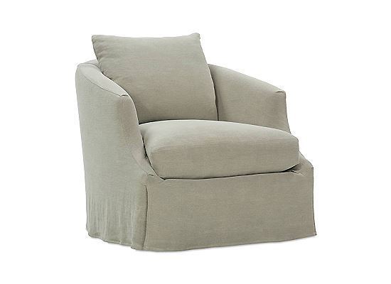 ROWE - Emmerson Slipcovered Swivel Chair - P801-SLIP-016-RC