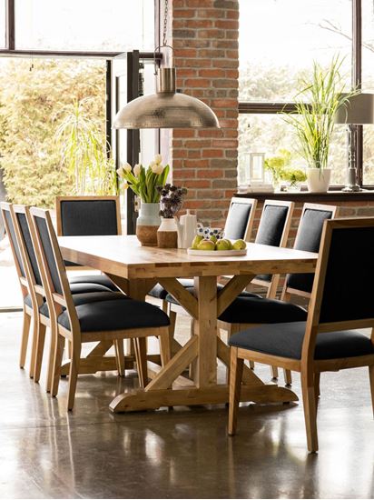 Canadel collection with Rustic Cross Legged Table
