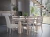 Canadel collection with Rustic White Rectangular Table