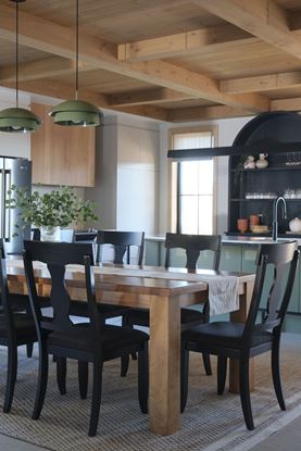 Canadel collection with Classic Rectangular Table with Black Chairs